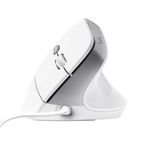 Mouse Ergonômico Vertical Trust Bayo II Branco - 25397