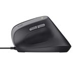 Mouse Ergonômico Vertical Trust Bayo II Preto - 25144