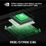 Notebook Gamer Asus ROG Strix G16 Intel Core i9 14900HX RTX 5060 16GB DDR5 512GB SSD Windows 11 - 90NR0LB1-M004S0 - OPEN BOX