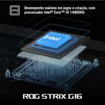 Notebook Gamer Asus ROG Strix G16 Intel Core i9 14900HX RTX 5060 16GB DDR5 512GB SSD Windows 11 - 90NR0LB1-M004S0 - OPEN BOX