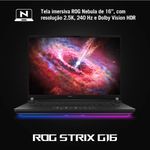 Notebook Gamer Asus ROG Strix G16 Intel Core i9 14900HX RTX 5060 16GB DDR5 512GB SSD Windows 11 - 90NR0LB1-M004S0 - OPEN BOX