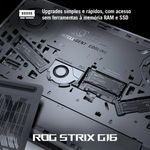 Notebook Gamer Asus ROG Strix G16 Intel Core i9 14900HX RTX 5060 16GB DDR5 512GB SSD Windows 11 - 90NR0LB1-M004S0 - OPEN BOX