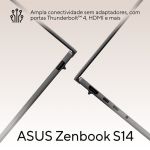 Notebook Asus Zenbook S14 Intel Core Ultra 7 355 16GB DDR5 512GB SSD Windows 11 - 90NB16Q5-M00F60 - OPEN BOX