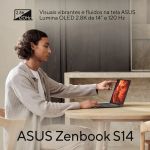 Notebook Asus Zenbook S14 Intel Core Ultra 7 355 16GB DDR5 512GB SSD Windows 11 - 90NB16Q5-M00F60 - OPEN BOX
