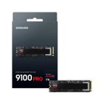 SSD Samsung 9100 PRO 1TB NVMe PCIe 5.0 M.2 2280 Leitura 14700MB/s Gravação 13300MB/s - MZ-VAP1T0B-AM