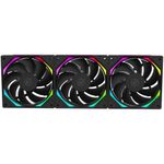 Kit 3x Cooler Kalkan Halo ARGB Reverse Preto 120mm - KLK00026