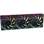 Kit 3x Cooler Kalkan Halo ARGB Reverse Preto 120mm - KLK00026