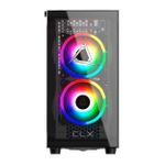 Gabinete Gamer Gamdias CLX Talos E2K V1 Preto Mid Tower com 3x Fans ARGB - CLX-TALOS E2K V1