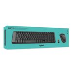 Teclado e Mouse Logitech MK220 Sem Fio Compacto ABNT2 - 920-004431
