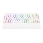 Teclado Óptico Mecânico Redragon Broadsword Pro Branco RGB Switch Marrom - K588W-RGB-PRO (PT-BROWN)