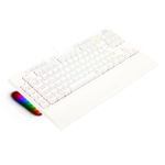 Teclado Óptico Mecânico Redragon Broadsword Pro Branco RGB Switch Marrom - K588W-RGB-PRO (PT-BROWN)
