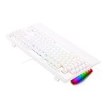 Teclado Óptico Mecânico Redragon Broadsword Pro Branco RGB Switch Marrom - K588W-RGB-PRO (PT-BROWN)