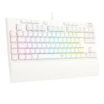Teclado Óptico Mecânico Redragon Broadsword Pro Branco RGB Switch Marrom - K588W-RGB-PRO (PT-BROWN)
