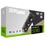 Placa de Vídeo Zotac NVIDIA GeForce RTX 5080 Solid Core OC 16GB GDDR7 - ZT-B50800J2-10A