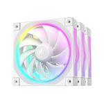 Kit 3x Cooler DeepCool FL12 Branco ARGB 120mm - R-FL12-WHAPN3-G