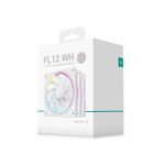 Kit 3x Cooler DeepCool FL12 Branco ARGB 120mm - R-FL12-WHAPN3-G