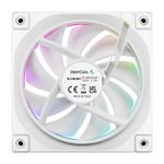 Kit 3x Cooler DeepCool FL12R Branco ARGB 120mm Reverse Blade - R-FL12R-WHAPN3-G