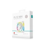 Cooler DeepCool FL12 Branco ARGB 120mm - R-FL12-WHAPN1-G