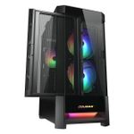 Gabinete Gamer Cougar Duoface RGB Preto Mid Tower com 3 Fans ARGB - 385ZD10.0001