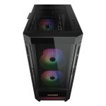 Gabinete Gamer Cougar Duoface RGB Preto Mid Tower com 3 Fans ARGB - 385ZD10.0001