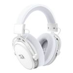Headset Gamer Sem Fio Redragon Cragblade Pro Branco Bluetooth USB 2.4GHz PS5 PS4 PC Xbox - H541W-PRO