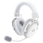 Headset Gamer Sem Fio Redragon Cragblade Pro Branco Bluetooth USB 2.4GHz PS5 PS4 PC Xbox - H541W-PRO