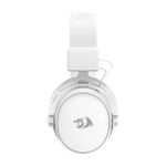 Headset Gamer Sem Fio Redragon Cragblade Pro Branco Bluetooth USB 2.4GHz PS5 PS4 PC Xbox - H541W-PRO