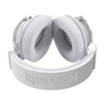 Headset Gamer Sem Fio Redragon Cragblade Pro Branco Bluetooth USB 2.4GHz PS5 PS4 PC Xbox - H541W-PRO