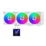 Water Cooler Lian Li Hydroshift II LCD-S Uni Fan CL Wireless Branco 360mm RGB com Tela LCD - GHS2LCDS36CW