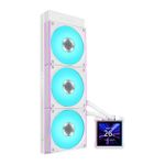 Water Cooler Lian Li Hydroshift II LCD-S Uni Fan CL Wireless Branco 360mm RGB com Tela LCD - GHS2LCDS36CW