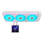 Water Cooler Lian Li Hydroshift II LCD-S Uni Fan CL Wireless Branco 360mm RGB com Tela LCD - GHS2LCDS36CW