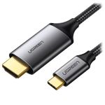 Cabo de Vídeo Ugreen USB-C para HDMI 5.4Gbps 4K 60Hz 1.5m - MM142