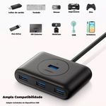 Hub Ugreen USB-A 3.0 4 Portas e Cabo de 50cm - CR113