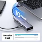 Hub Ugreen USB-C  6 em 1 com 1x HDMI 4K / 2x USB-A / 2x USB-C  / 1x PD - CM511