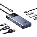 Hub Ugreen USB-C 7 em 1 com 1x USB-C / 3x USB-A / 1x HDMI / 1x RJ45 / 1x PD 100W - CM888