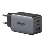 Carregador Ugreen 3 em 1 GaN X 65W USB-C e USB-A - CD244