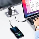 Carregador Ugreen 3 em 1 GaN X 65W USB-C e USB-A - CD244