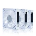 Kit 3x Cooler ROUND5 Aurora White Forward 120mm ARGB - R5-KIT-AURORA-FW-W-2218