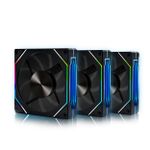Kit 3x Cooler ROUND5 Nordwind Black Forward 120mm ARGB - R5-KIT-NORDWIND-FW-B-2221