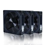 Kit 3x Cooler ROUND5 Nordwind Black Forward 120mm ARGB - R5-KIT-NORDWIND-FW-B-2221