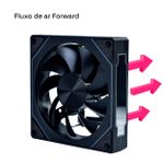 Kit 3x Cooler ROUND5 Nordwind Black Forward 120mm ARGB - R5-KIT-NORDWIND-FW-B-2221