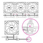 Cooler ROUND5 Nordwind Black Reverse 120mm ARGB - R5-NORDWIND-RV-B-2195