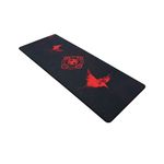 Mousepad Gamer Kalkan Twin Ext Lite Preto e Vermelho Speed 900x300x3mm - KLK00107