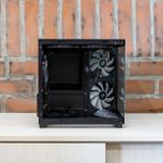 Gabinete Gamer Liketec Makam Preto  com 5 Fans ARGB - OPEN BOX