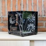 Gabinete Gamer Liketec Makam Preto  com 5 Fans ARGB - OPEN BOX