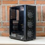 Gabinete Gamer Liketec Storm Preto Mid Tower com 3 Fans - LC-MT-STORM-2088 - OPEN BOX