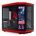 Gabinete Gamer Hyte Y70 Touch Infinite Black Cherry com Tela IPS Touch 2.5K Mid Tower - CS-HYTE-Y70TTI-RB