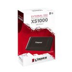 SSD Externo Portátil Kingston XS1000 2TB USB 3.2 Type C - Type A Leitura 1050MB/s Gravação 1050MB/s - SXS1000/2000G