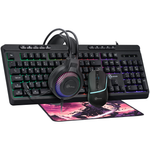 Kit Headset Teclado Mouse Mousepad Gamer Kalkan Baldur - KLK00097