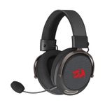 Headset Gamer Sem Fio Redragon Arrow Preto USB-C Drivers 53mm 2.4GHz Bluetooth - H858